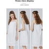 image:imageBEAUTELICATE 100 Cotton Full Slip 1920s Vintage Dress Extender With Embroidered LaceIvory