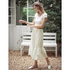 image:imageBEAUTELICATE 100 Cotton Half Slip Skirt Extender Vintage Underskirt with Lace TrimCream