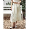 image:imageBEAUTELICATE 100 Cotton Half Slip Skirt Extender Vintage Underskirt with Lace TrimCream