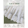 image:imageBEAUTELICATE 100 Cotton Half Slip Skirt Extender Vintage Underskirt with Lace TrimIvory
