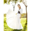 image:imageBEAUTELICATE 100 Cotton Victorian Maxi Skirt Women Gypsy Medieval Renaissance Boho Skirt Full LengthOffwhite