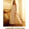 image:imageBEAUTELICATE 100 Cotton Victorian Nightgown for Women Grecian Sleepwear Honeymoon Bridal LingerieIvory