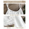 image:imageBEAUTELICATE 100 Cotton Victorian Nightgown for Women Grecian Sleepwear Honeymoon Bridal LingerieIvory