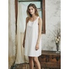 image:imageBEAUTELICATE 100 Washed Cotton Full Slip for Women Vintage UnderdressOffwhite