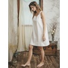 image:imageBEAUTELICATE 100 Washed Cotton Full Slip for Women Vintage UnderdressOffwhite