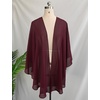 image:imageBEAUTELICATE Chiffon Shawl Bridal Wedding Wrap Long Evening Scarves ScarfBurgundy