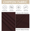 image:imageBEAUTELICATE Chiffon Shawl Bridal Wedding Wrap Long Evening Scarves ScarfBurgundy