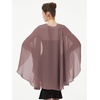 image:imageBEAUTELICATE Chiffon Shawl Bridal Wedding Wrap Long Evening Scarves ScarfCinnamon Rose
