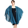 image:imageBEAUTELICATE Chiffon Shawl Bridal Wedding Wrap Long Evening Scarves ScarfInk Blue