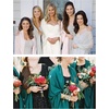 image:imageBEAUTELICATE Chiffon Shawl Bridal Wedding Wrap Long Evening Scarves ScarfInk Blue