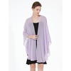 image:imageBEAUTELICATE Chiffon Shawl Bridal Wedding Wrap Long Evening Scarves ScarfLilac