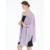 image:imageBEAUTELICATE Chiffon Shawl Bridal Wedding Wrap Long Evening Scarves ScarfLilac