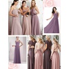 image:imageBEAUTELICATE Chiffon Shawl Bridal Wedding Wrap Long Evening Scarves ScarfMauve