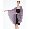 image:imageBEAUTELICATE Chiffon Shawl Bridal Wedding Wrap Long Evening Scarves ScarfMauve