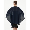 image:imageBEAUTELICATE Chiffon Shawl Bridal Wedding Wrap Long Evening Scarves ScarfMidnight Blue