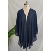 image:imageBEAUTELICATE Chiffon Shawl Bridal Wedding Wrap Long Evening Scarves ScarfMidnight Blue