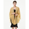 image:imageBEAUTELICATE Chiffon Shawl Bridal Wedding Wrap Long Evening Scarves ScarfMustard Yellow