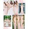 image:imageBEAUTELICATE Chiffon Shawl Bridal Wedding Wrap Long Evening Scarves ScarfPeach