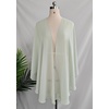 image:imageBEAUTELICATE Chiffon Shawl Bridal Wedding Wrap Long Evening Scarves ScarfSage Green