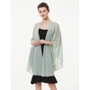 image:imageBEAUTELICATE Chiffon Shawl Bridal Wedding Wrap Long Evening Scarves ScarfSage Green