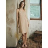 image:imageBEAUTELICATE Cotton Slip Dress for Women Adjustable Strap Round Neck Under DressNude