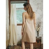 image:imageBEAUTELICATE Cotton Slip Dress for Women Adjustable Strap Round Neck Under DressNude