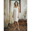 image:imageBEAUTELICATE Cotton Slip Dress for Women Adjustable Strap Round Neck Under DressOffwhite