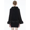 image:imageBEAUTELICATE Faux Fur Shawl Wrap Stole Shrug Bridal Winter Wedding with HookBlack