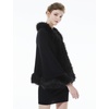 image:imageBEAUTELICATE Faux Fur Shawl Wrap Stole Shrug Bridal Winter Wedding with HookBlack