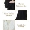 image:imageBEAUTELICATE Faux Fur Shawl Wrap Stole Shrug Bridal Winter Wedding with HookBlack