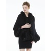 image:imageBEAUTELICATE Faux Fur Shawl Wrap Stole Shrug Bridal Winter Wedding with HookBlack