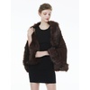 image:imageBEAUTELICATE Faux Fur Shawl Wrap Stole Shrug Bridal Winter Wedding with HookBrown