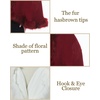 image:imageBEAUTELICATE Faux Fur Shawl Wrap Stole Shrug Bridal Winter Wedding with HookBurgundy