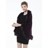 image:imageBEAUTELICATE Faux Fur Shawl Wrap Stole Shrug Bridal Winter Wedding with HookPurple