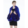 image:imageBEAUTELICATE Faux Fur Shawl Wrap Stole Shrug Bridal Winter Wedding with HookRoyal Blue