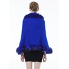 image:imageBEAUTELICATE Faux Fur Shawl Wrap Stole Shrug Bridal Winter Wedding with HookRoyal Blue