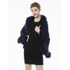 image:imageBEAUTELICATE Faux Fur Shawl Wrap Stole Shrug Bridal Winter Wedding with HookStyle1navy Blue