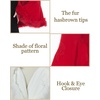 image:imageBEAUTELICATE Faux Fur Shawl Wrap Stole Shrug Bridal Winter Wedding with HookTrue Red