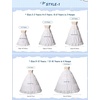 image:imageBEAUTELICATE Girls Hoop Petticoat 100 Cotton Crinoline Underskirt for Kids Flower Dress Slips Light IvoryStyle 1light Ivory