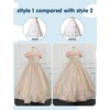 image:imageBEAUTELICATE Girls Hoop Petticoat 100 Cotton Crinoline Underskirt for Kids Flower Dress Slips Light IvoryStyle 1light Ivory