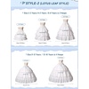 image:imageBEAUTELICATE Girls Hoop Petticoat 100 Cotton Crinoline Underskirt for Kids Flower Dress Slips Light IvoryStyle 2light Ivory