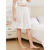 image:imageBEAUTELICATE Half Slip 100 Cotton Vintage Underskirt with Lace EmbroideryIvory