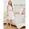 image:imageBEAUTELICATE Half Slip 100 Cotton Vintage Underskirt with Lace EmbroideryIvory