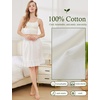 image:imageBEAUTELICATE Half Slip 100 Cotton Vintage Underskirt with Lace EmbroideryIvory