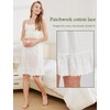 image:imageBEAUTELICATE Half Slip 100 Cotton Vintage Underskirt with Lace EmbroideryIvory