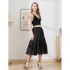 image:imageBEAUTELICATE Half Slip Skirt Extender 100 Cotton Vintage UnderskirtBlack30 Length