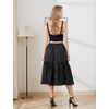 image:imageBEAUTELICATE Half Slip Skirt Extender 100 Cotton Vintage UnderskirtBlack30 Length