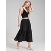 image:imageBEAUTELICATE Half Slip Skirt Extender 100 Cotton Vintage UnderskirtBlack34 Length
