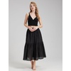 image:imageBEAUTELICATE Half Slip Skirt Extender 100 Cotton Vintage UnderskirtBlack34 Length
