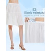 image:imageBEAUTELICATE Half Slip Skirt Extender 100 Cotton Vintage UnderskirtIvory22 Length